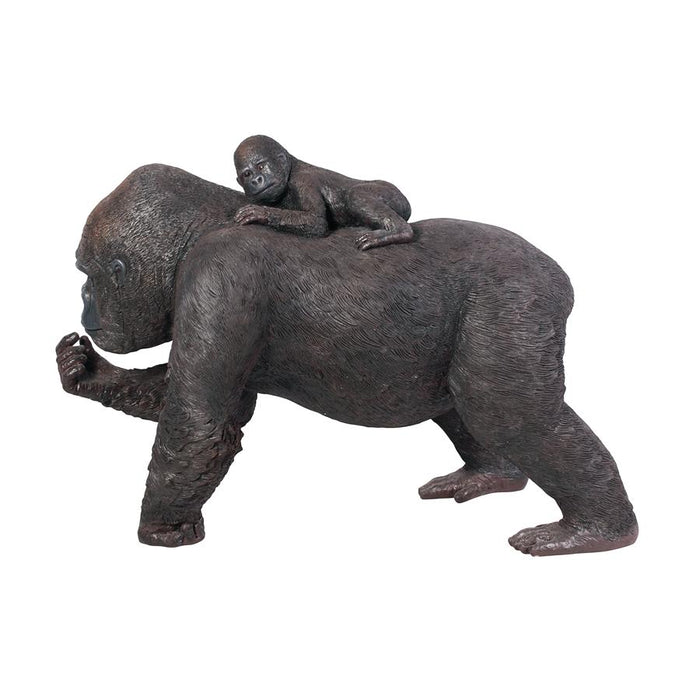 Design Toscano- The Lowland Gorillas Mother & Child Great Ape Statue