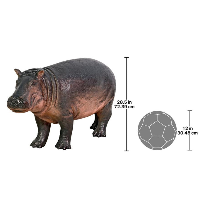 Design Toscano- Bobo the Baby Hippo Garden Statue