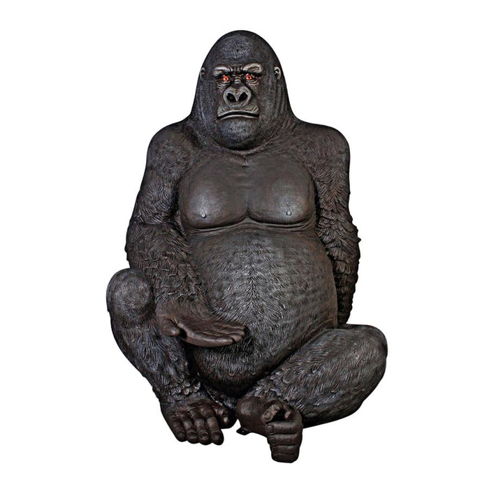Design Toscano- Giant Male Silverback Gorilla Photo Op Statue