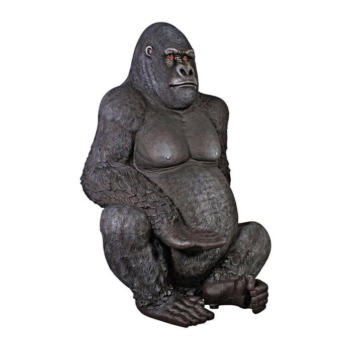 Design Toscano- Giant Male Silverback Gorilla Photo Op Statue