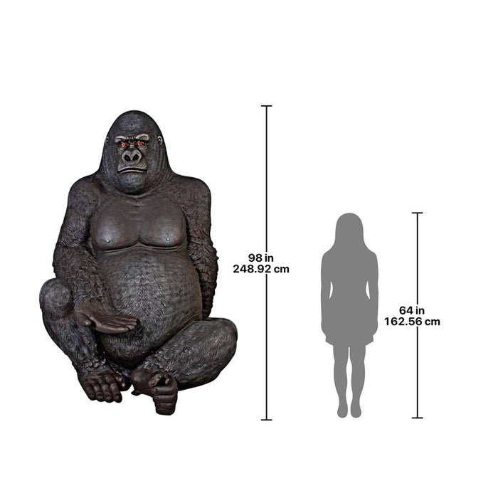 Design Toscano- Giant Male Silverback Gorilla Photo Op Statue — Outdoor  Workout Supply