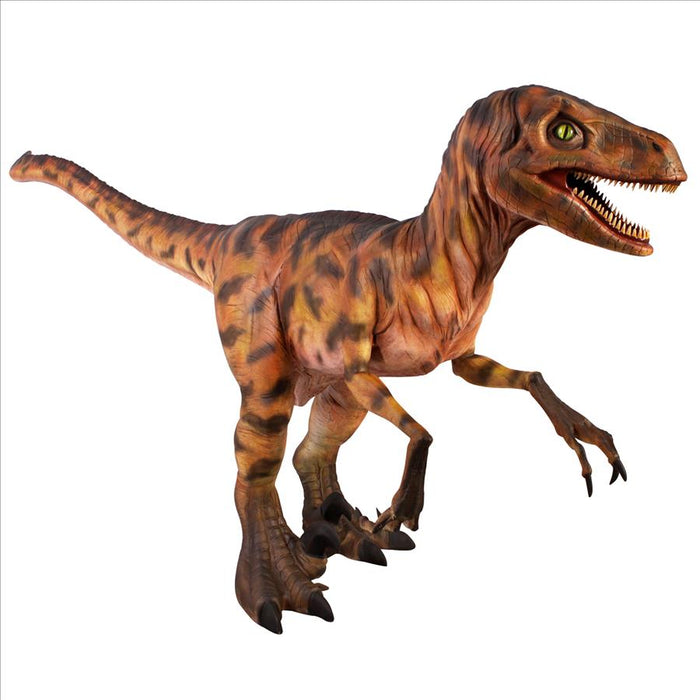 Design Toscano Jurassic-Sized Dromaeosaurus Raptor Dinosaur Statue