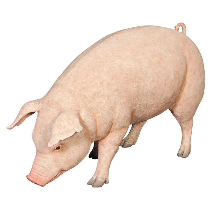 Design Toscano- Divine Swine Life-Size Farm Pig Statue