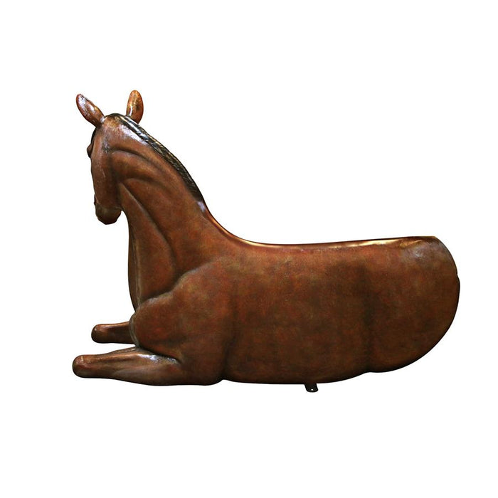 Design Toscano- Saddle-Up Horse Photo Op Sculptural Bench