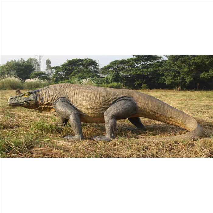 Design Toscano- Giant Megalania Monitor Lizard Statue