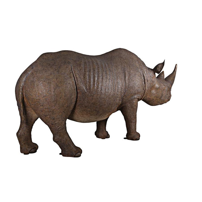 Design Toscano- Life-Sized Rhinoceros Garden Animal Statue
