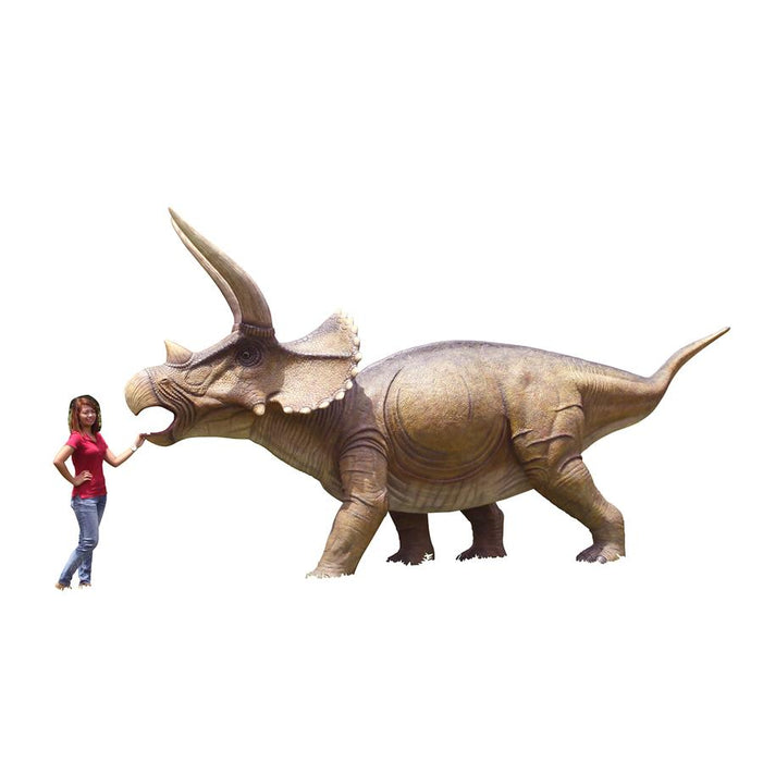 Design Toscano- Giant Charging Titan Triceratops Dinosaur Statue