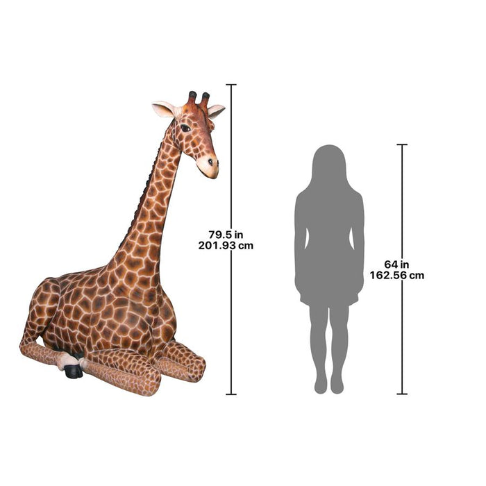 Design Toscano- Dakarai Grande-Scale Sitting Giraffe Garden Statue