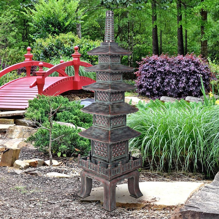 Design Toscano- The Nara Temple Asian Garden Pagoda Statue: Grande