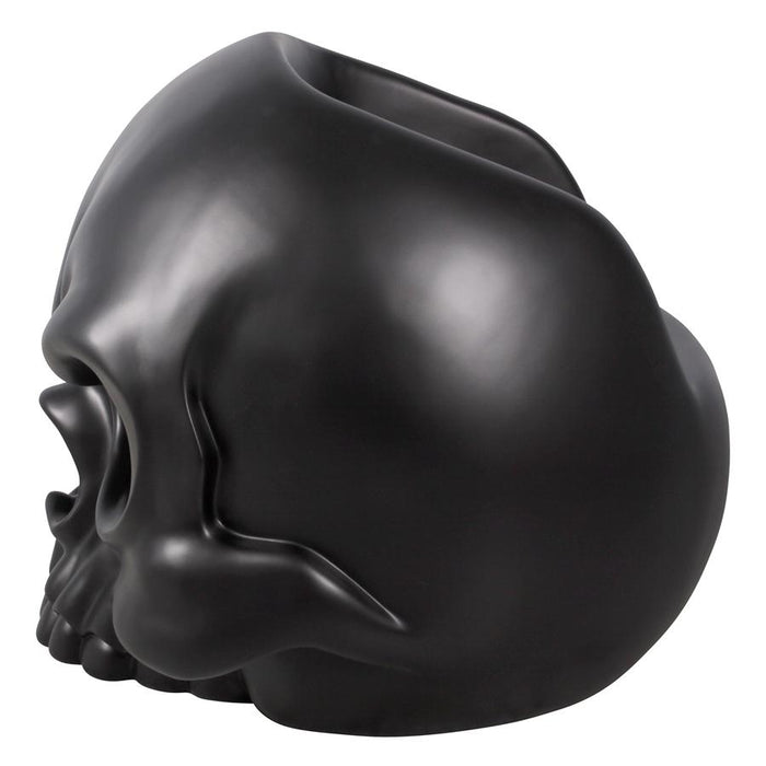 Design Toscano- Lost Souls Gothic Skull Sculptural Chair: Black