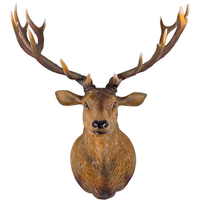 Design Toscano- Big Antler Buck Trophy Deer Head Wall Sculpture