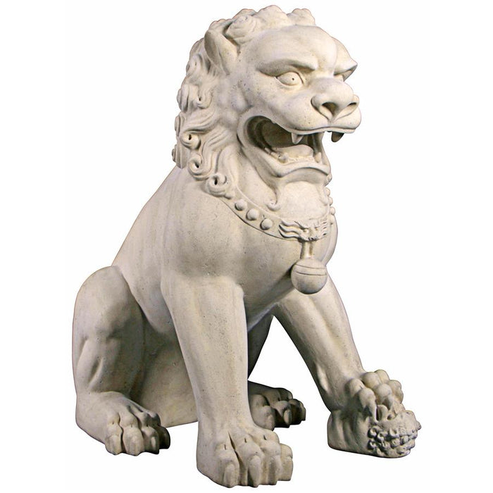 Grand Palace Chinese Lion Foo Dog Statue: Male/Female (alone)