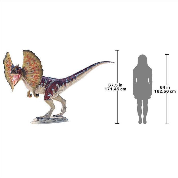 Design Toscano- Jurassic-Sized Dilophosaurus Dinosaur Statue