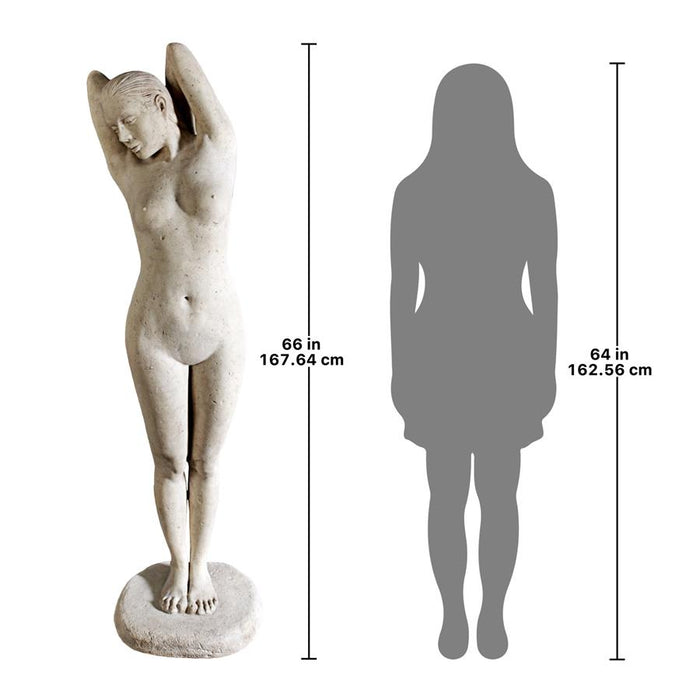Design Toscano- The Goddess Harmonia: Stone Finish Contemporary Nude Life-Size Statue