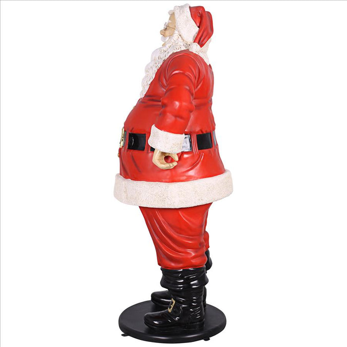 Design Toscano- Jolly Santa Claus Life-Size Statue: Grande