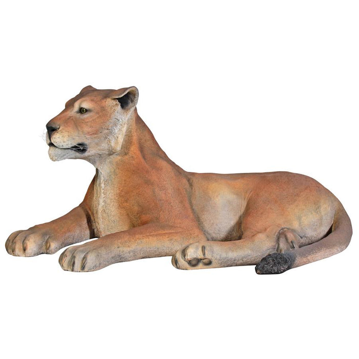 Design Toscano- Lioness Lying Down Life-Size Garden Statue