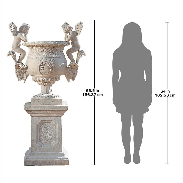 Design Toscano- Versailles Cherub Urn & Plinth