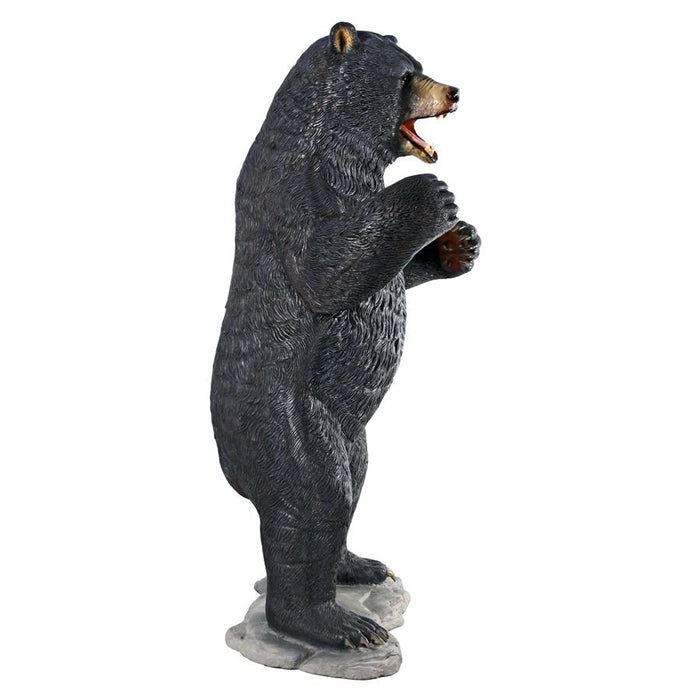 Design Toscano- Growling Black Bear Life-Size Statue