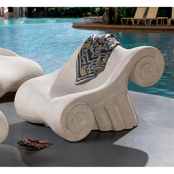 Design Toscano- Hadrian's Villa Roman Spa Furniture Collection: Master's Chair