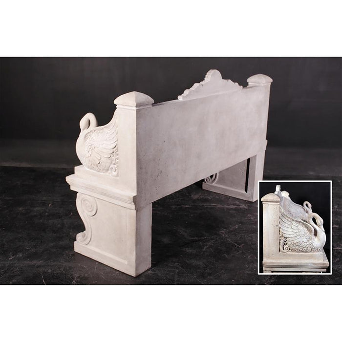 Design Toscano- Giant Neoclassical Swan Garden Bench