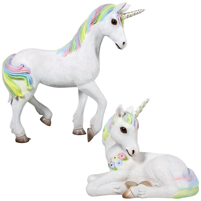 Design Toscano- Shimmer and Sparkle the Magical Mystical Unicorn Statues