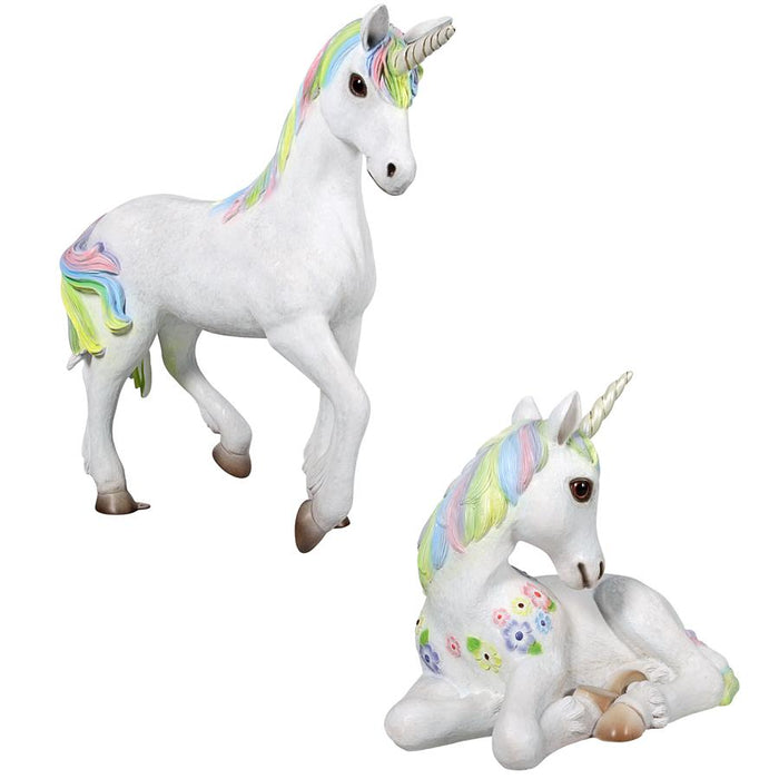 Design Toscano- Shimmer and Sparkle the Magical Mystical Unicorn Statues