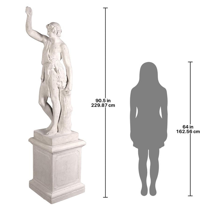 Design Toscano- Hercules with Nemean Lion Pelt Garden Statue with Plinth