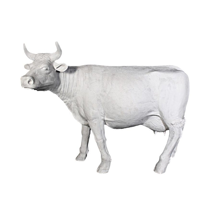 Design Toscano- The Grand-Scale Wildlife Animal Collection: Holstein Cow Statue: Unpainted