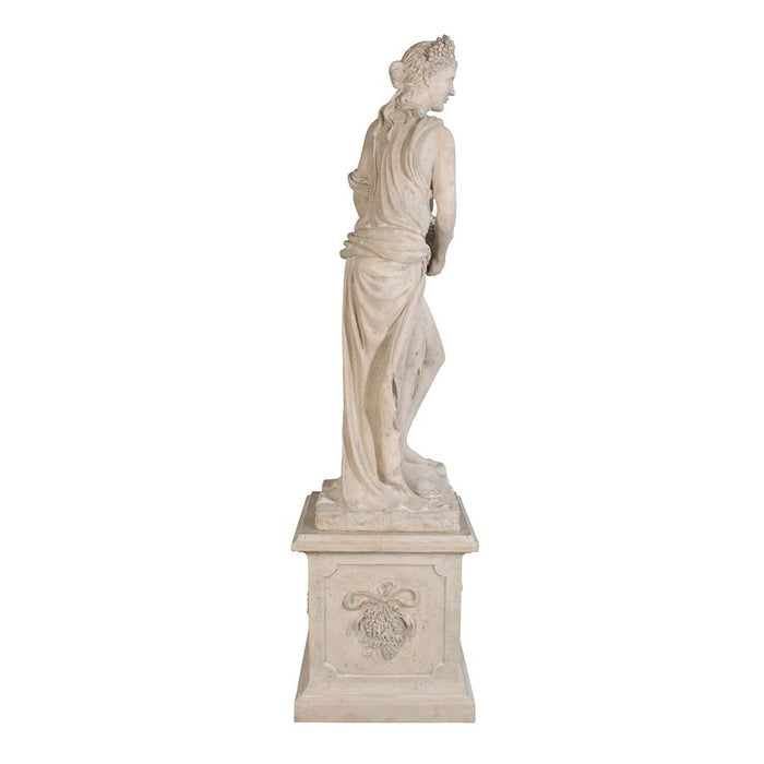 Design Toscano- The Four Goddesses of the Seasons Statue: Autumn Statue & Plinth