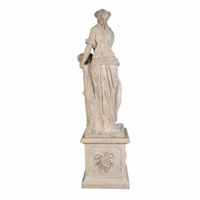 Design Toscano- The Four Goddesses of the Seasons Statue: Autumn Statue & Plinth
