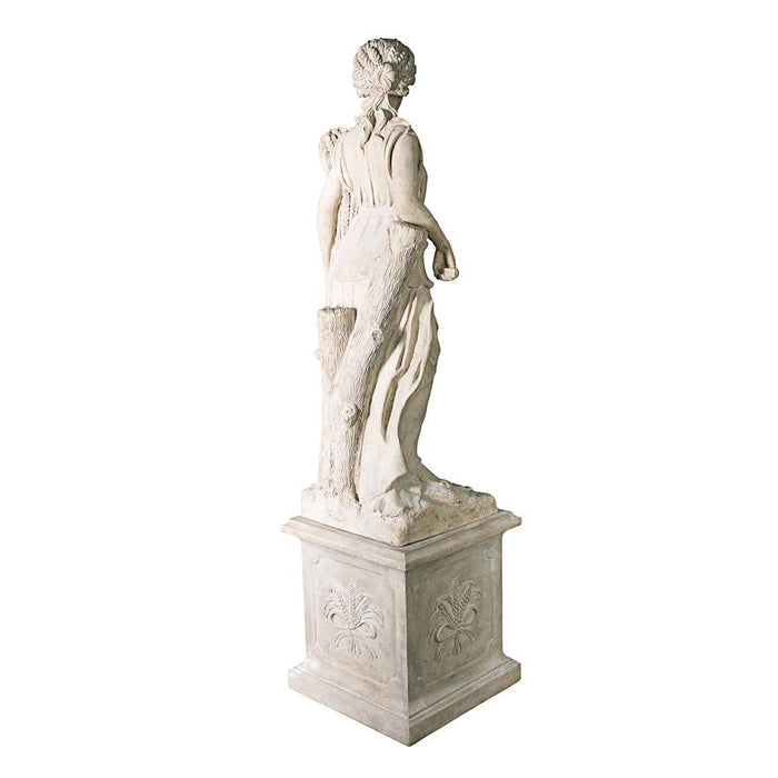 Design Toscano- The Four Goddesses of the Seasons Statue: Summer Statue & Plinth