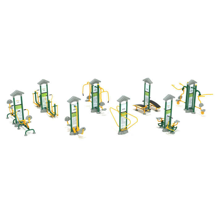 Playground Equipment Olympic Spirit Fitness Course-Complete Systems and Bundles-Outdoor Workout Supply
