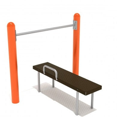 Playground Equipment Assisted Chin Up Bar with Bench