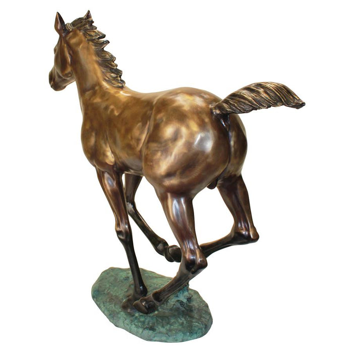 Design Toscano- Galloping Horse Foal Cast Bronze Garden Statue