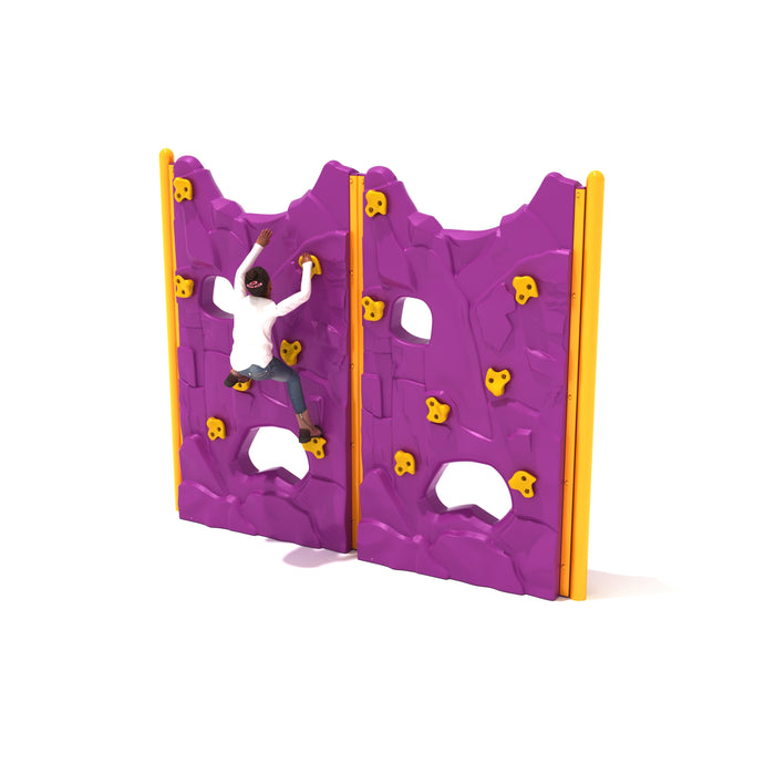 Kid's Gym Double Parallel Rock Climbing Wall-Outdoor Workout Supply