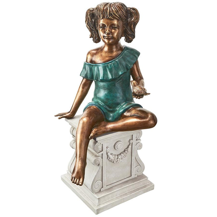 design TOSCANO JQ6965 Small Basking In God's Glory Little Girl Statue design TOSCANO JQ6965 Small Basking In God's Glory Little Girl Statue