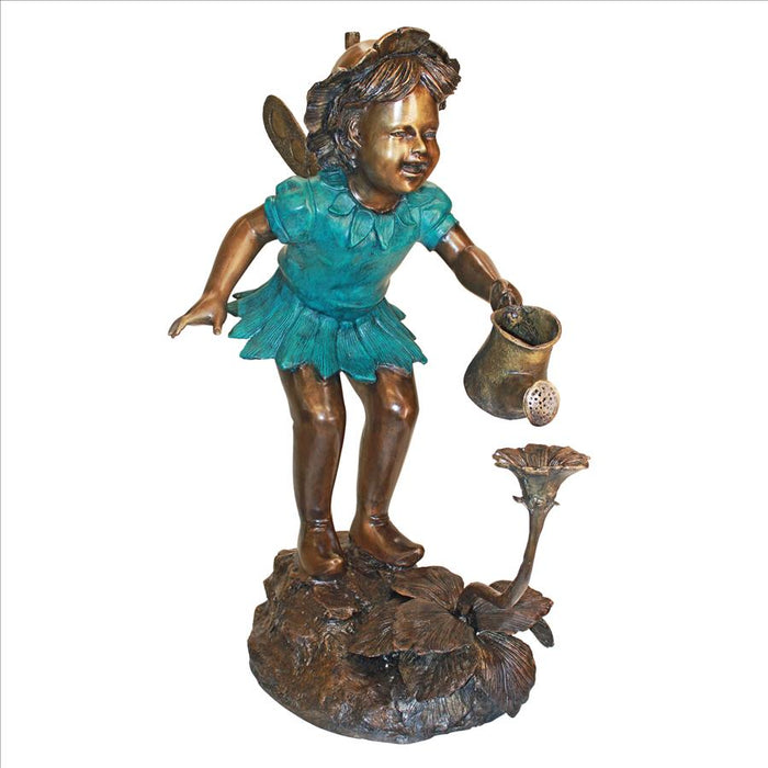 Design Toscano- Francine the Fairy Gardener Cast Bronze Garden Statue