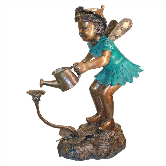 Design Toscano- Francine the Fairy Gardener Cast Bronze Garden Statue