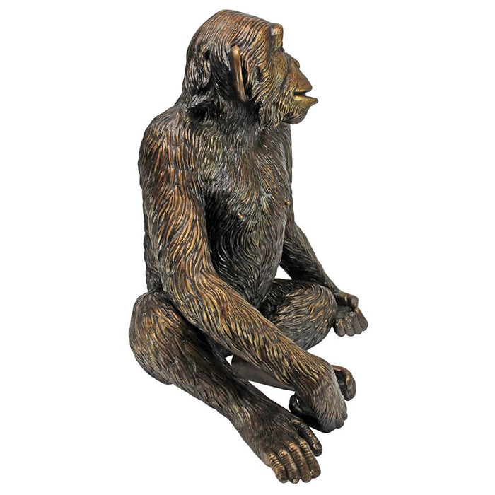 Design Toscano- Chatty Chimpanzee Cast Bronze Garden Statue