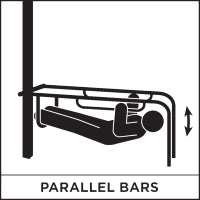 ExerTRAC Model 1316 (Parallel Bars/Pull Up)-Outdoor Workout Supply