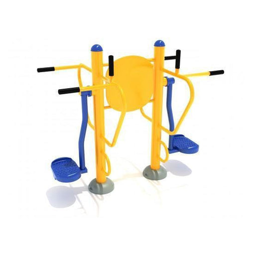Playground Equipment Double Station Pendulum Swing with Leg Lift