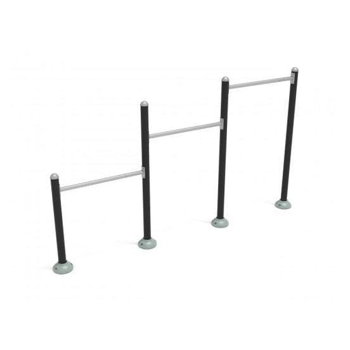 Playground Equipment Triple Station Inclined Chin-Up Bars