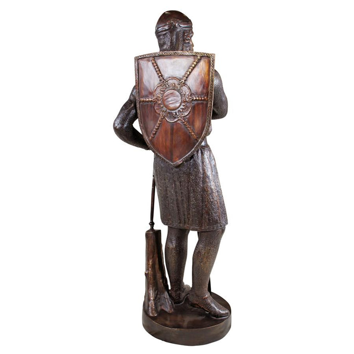 Design Toscano- Battle Ready, Medieval Soldier Cast Bronze Garden Statue