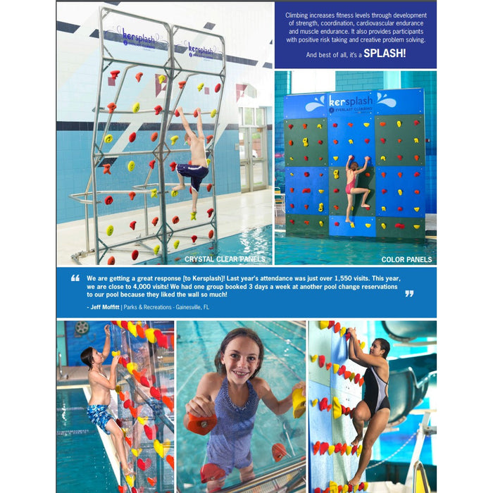 Spectrum Aquatics - Kersplash Pool Climbing Wall-Outdoor Workout Supply