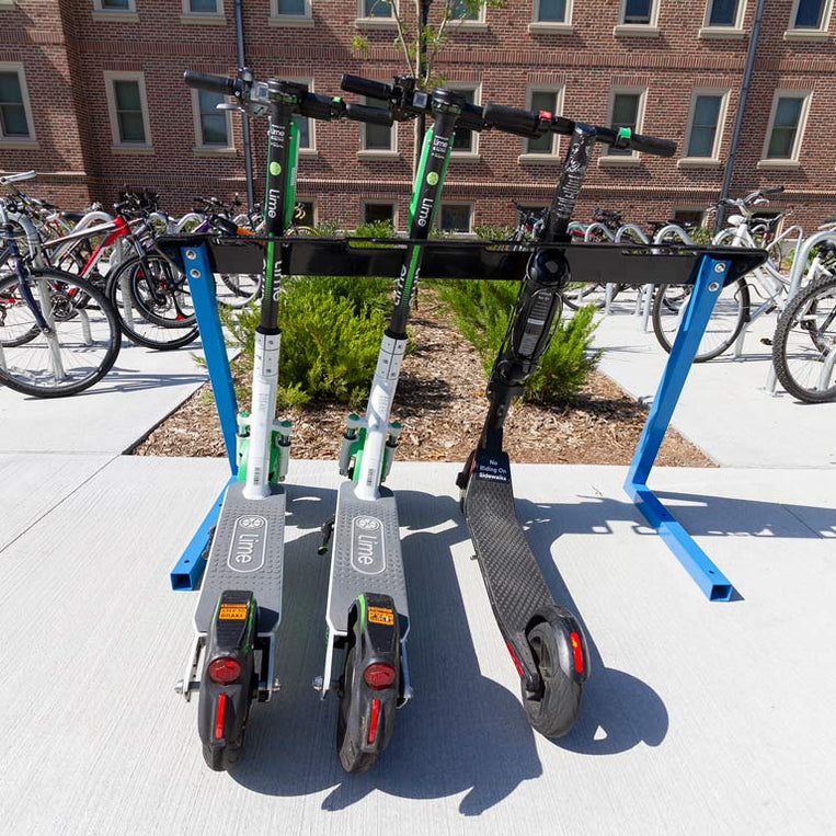 Triangle Scooter Rack Dero E-Scooter Rack — Outdoor Workout Supply