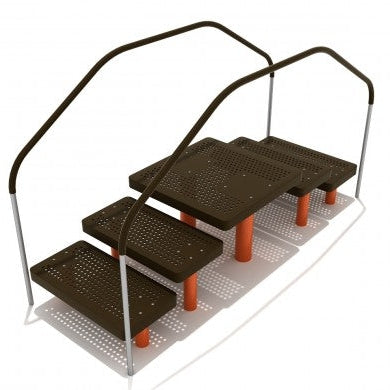 Playground Equipment Assisted Step Up Platforms